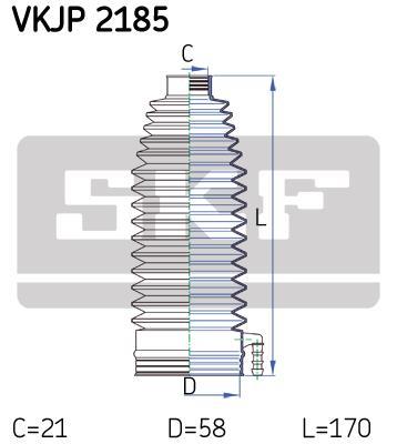 Soufflet de direction (Soufflet de cremaillere) SKF ref. VKJP 2185